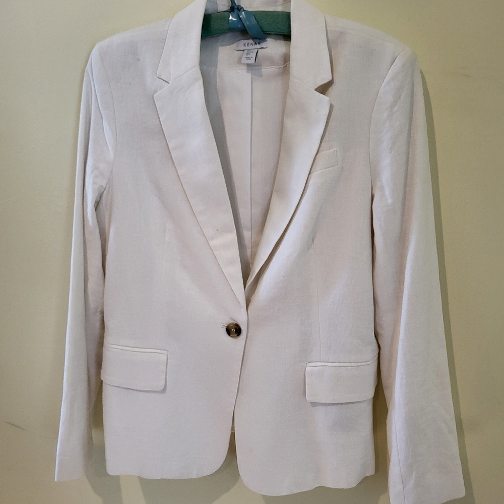 White Linen/Cotton Shirt